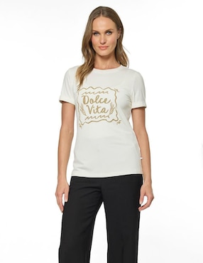Blusa Foley's manga corta para mujer