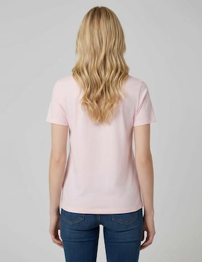 Playera manga corta Disney Mickey Mouse cuello redondo para mujer
