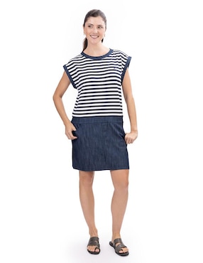 Vestido a la rodilla casual Nautica para mujer