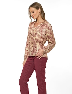 Blusa Foley's manga larga para mujer