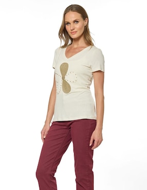 Blusa Foley's manga corta para mujer