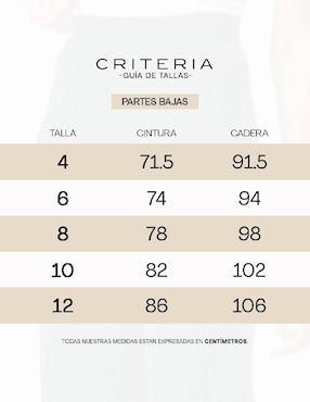 Pantalón de vestir Criteria regular para mujer