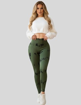 Legging Malabis cintura alta con elástico para mujer