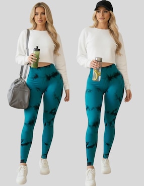 Legging Malabis cintura alta con elástico para mujer