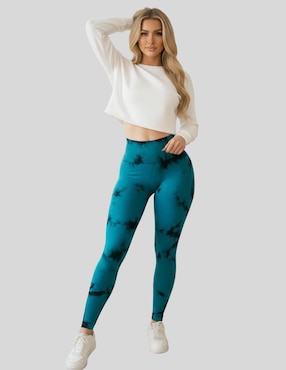 Legging Malabis cintura alta con elástico para mujer
