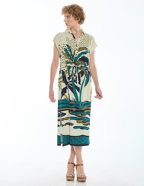 Vestido midi casual Foley's para mujer