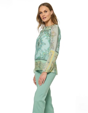 Blusa Foley's manga larga para mujer