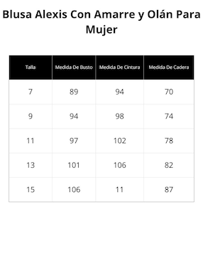Blusa Alexis sin manga para mujer