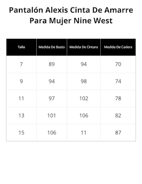 Pantalón Nine West regular para mujer
