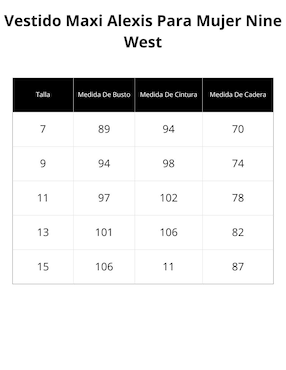 Vestido largo casual Nine West para mujer