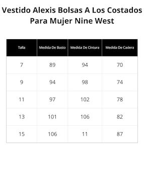 Vestido a la rodilla casual Nine West para mujer
