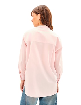 Camisa Rapsodia de algodón manga larga para mujer