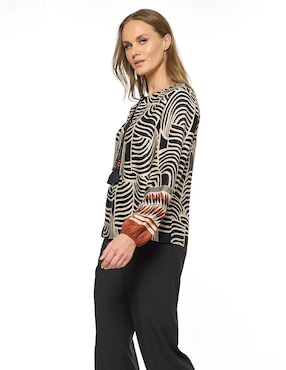 Blusa Foley's manga larga para mujer