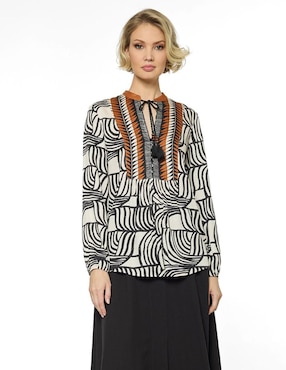 Blusa Foley's manga larga para mujer