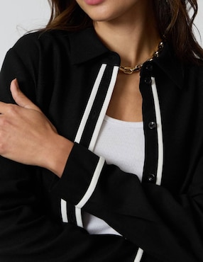 Blusa Criteria manga larga para mujer