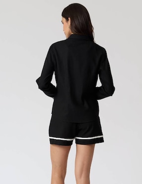 Blusa Criteria manga larga para mujer