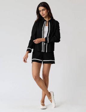 Blusa Criteria manga larga para mujer