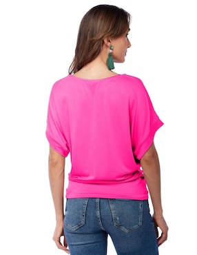 Blusa Beatriz Meade manga corta para mujer