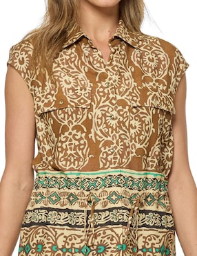 Blusa Foley's sin mangas para mujer