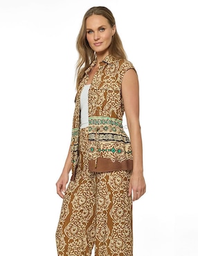 Blusa Foley's sin mangas para mujer
