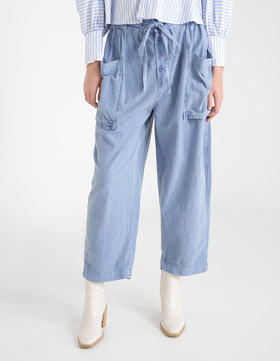 Pantalón amplio para mujer 1
