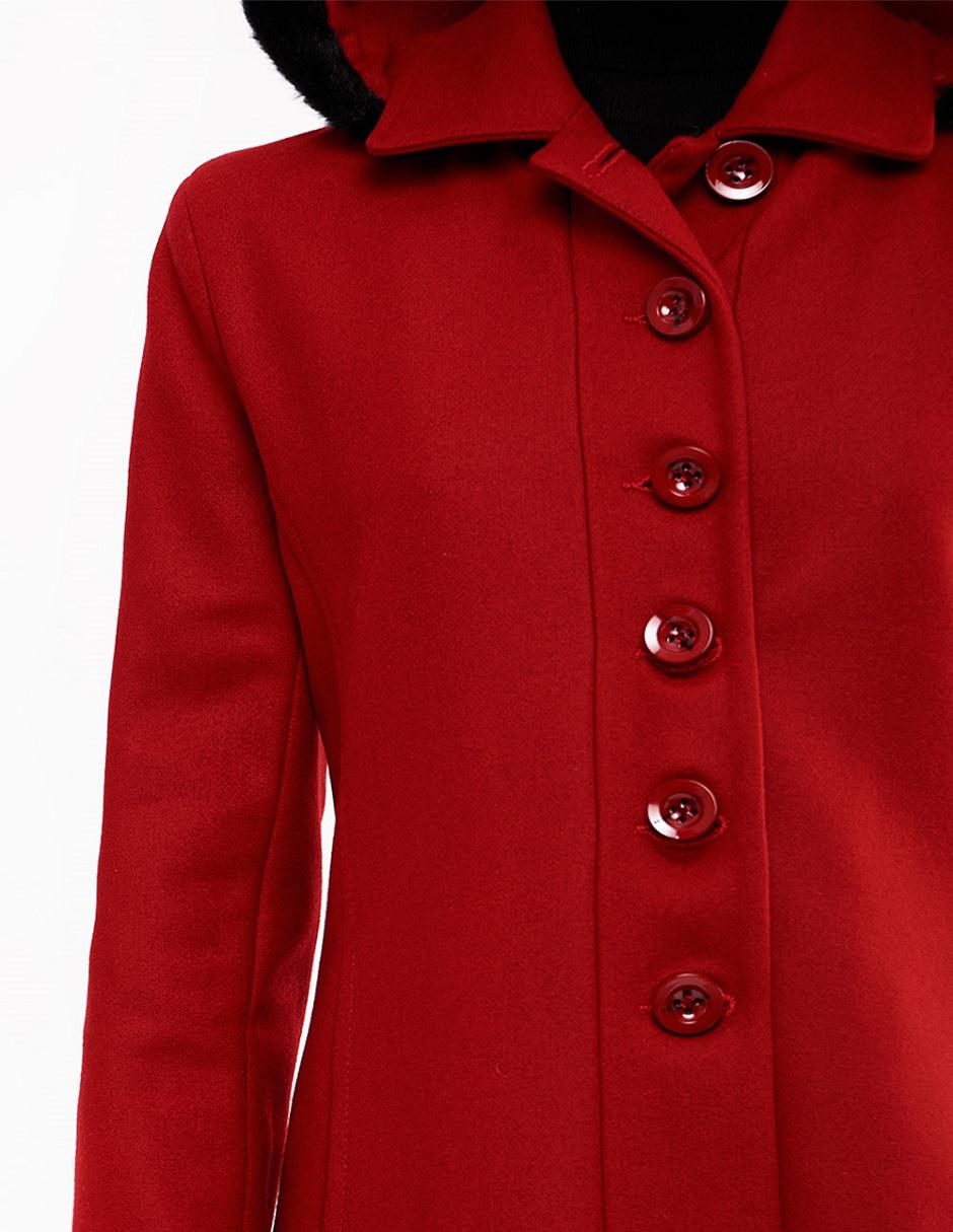 Abrigo de lana abierto para mujer 3