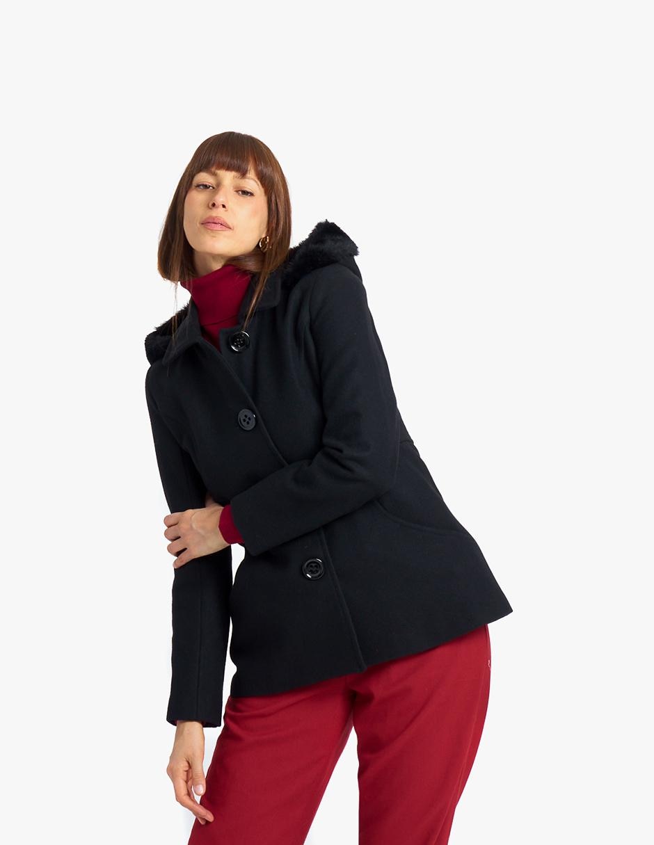 Abrigo de lana abierto para mujer 3