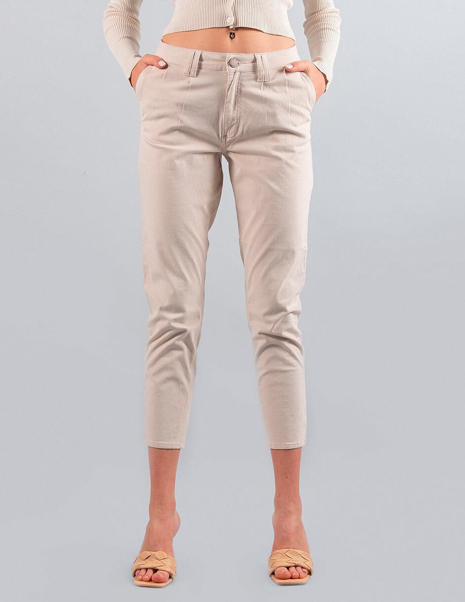 Pantalón capri slim para mujer