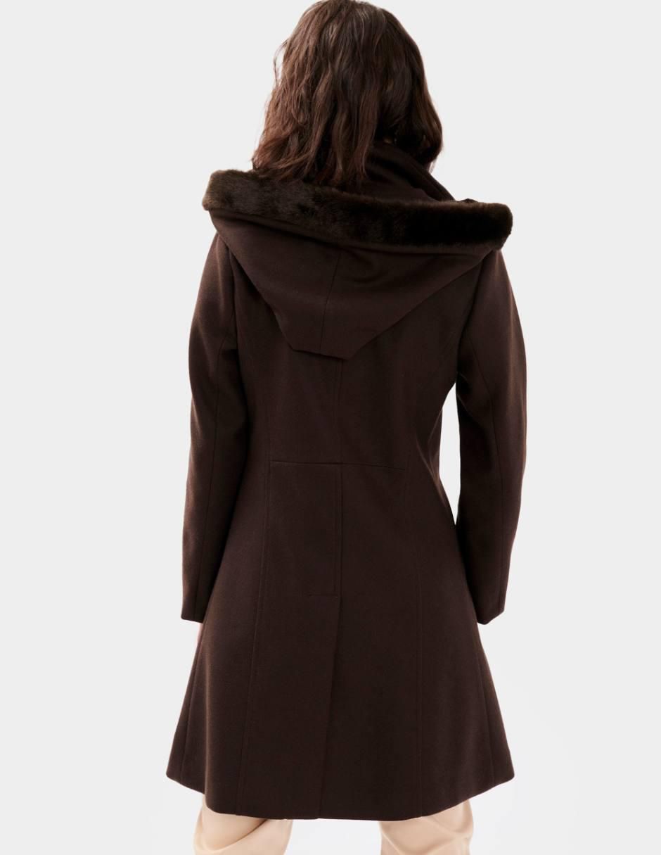 Abrigo de lana regular para mujer 4