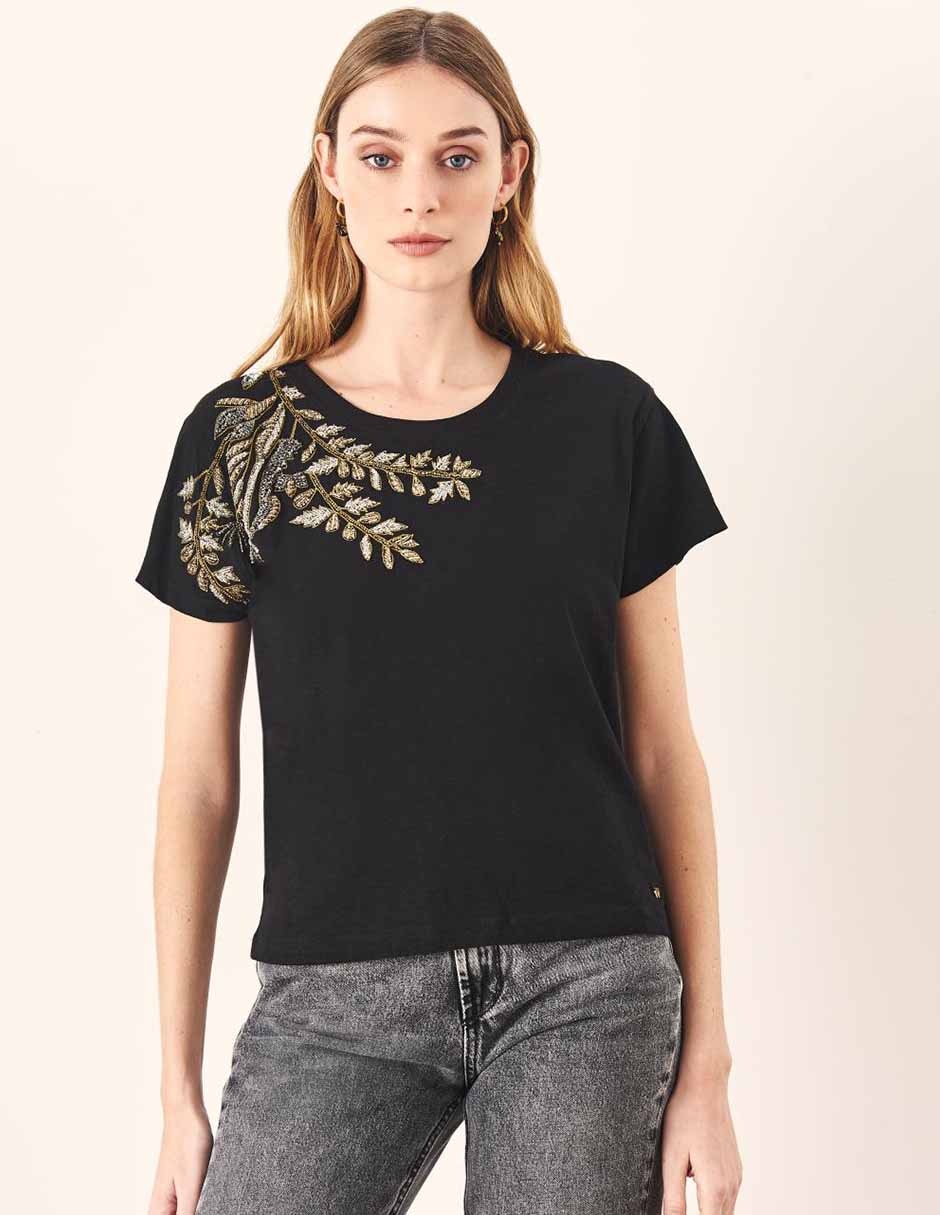 Blusa Rapsodia manga corta para mujer