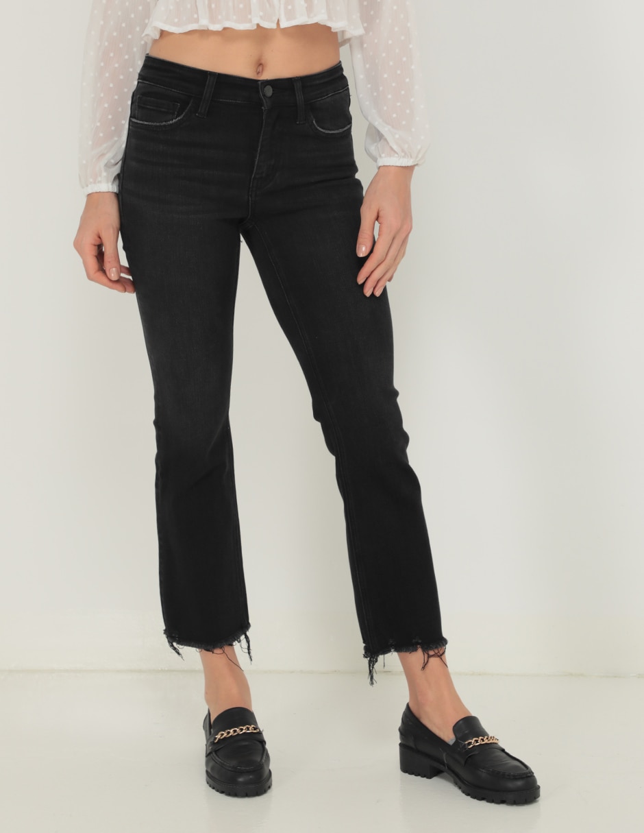 Jeans straight Flying Monkey corte cintura para mujer