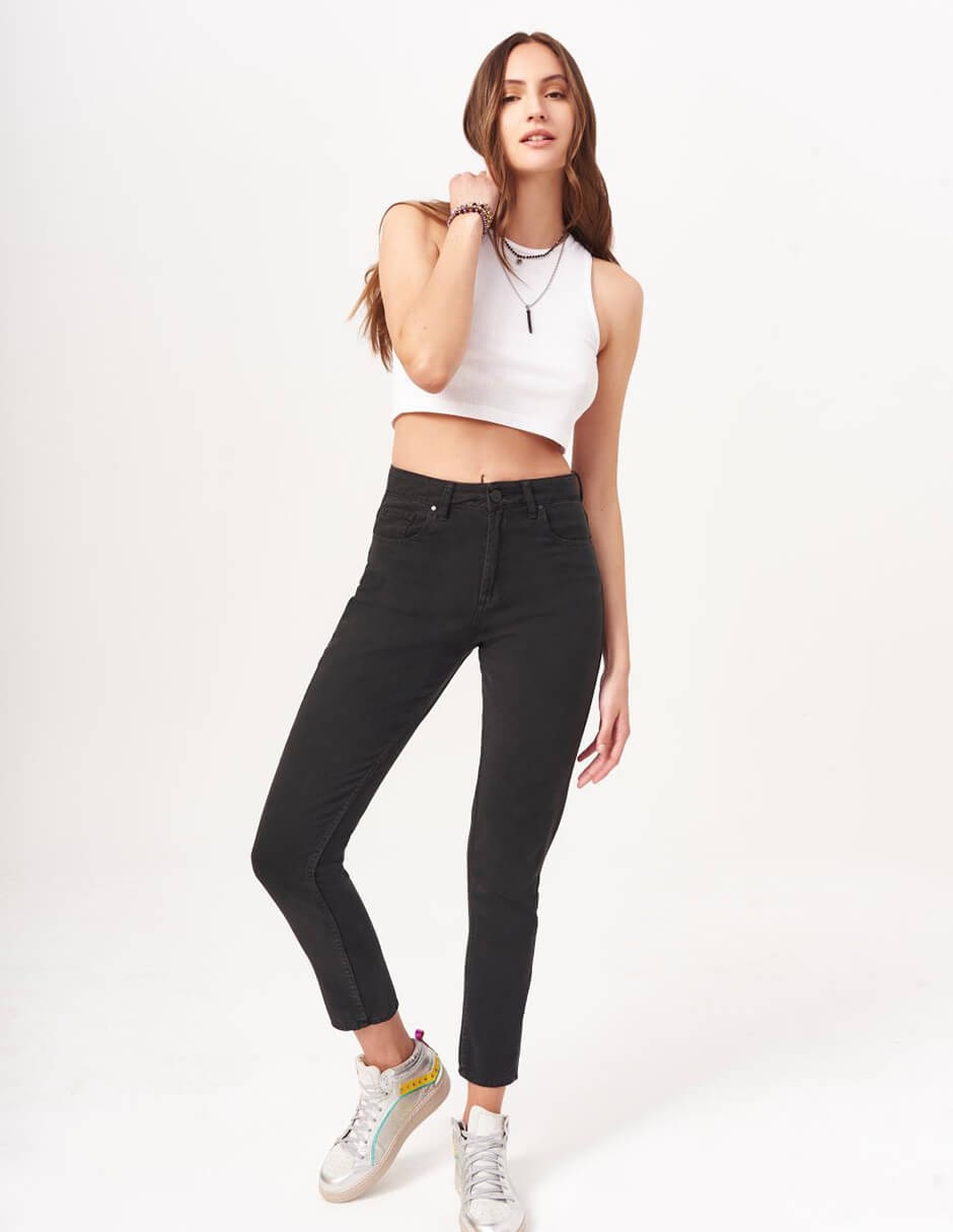 Jeans mom corte cintura alta para mujer Jeans mom corte cintura alta para mujer