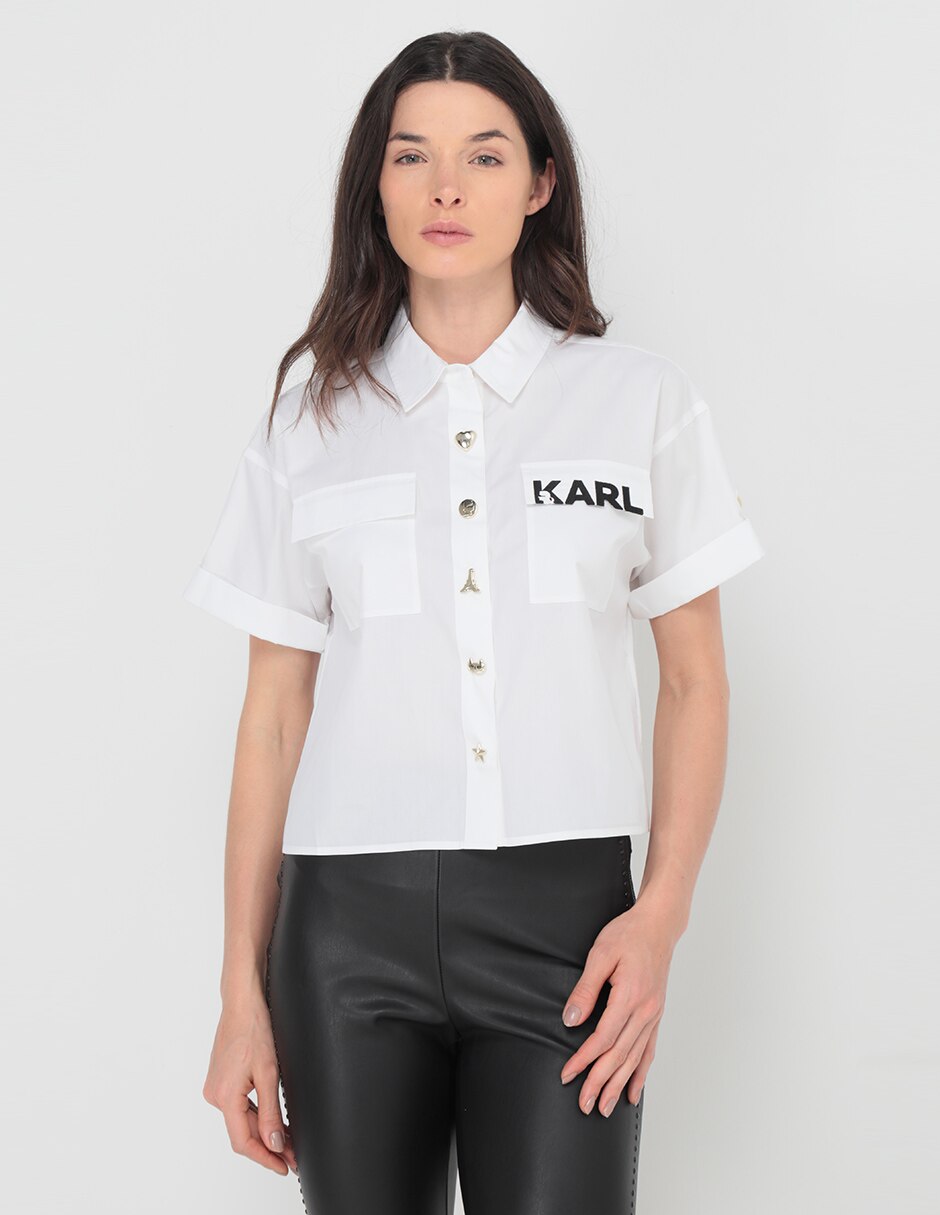Blusa manga corta para mujer 1
