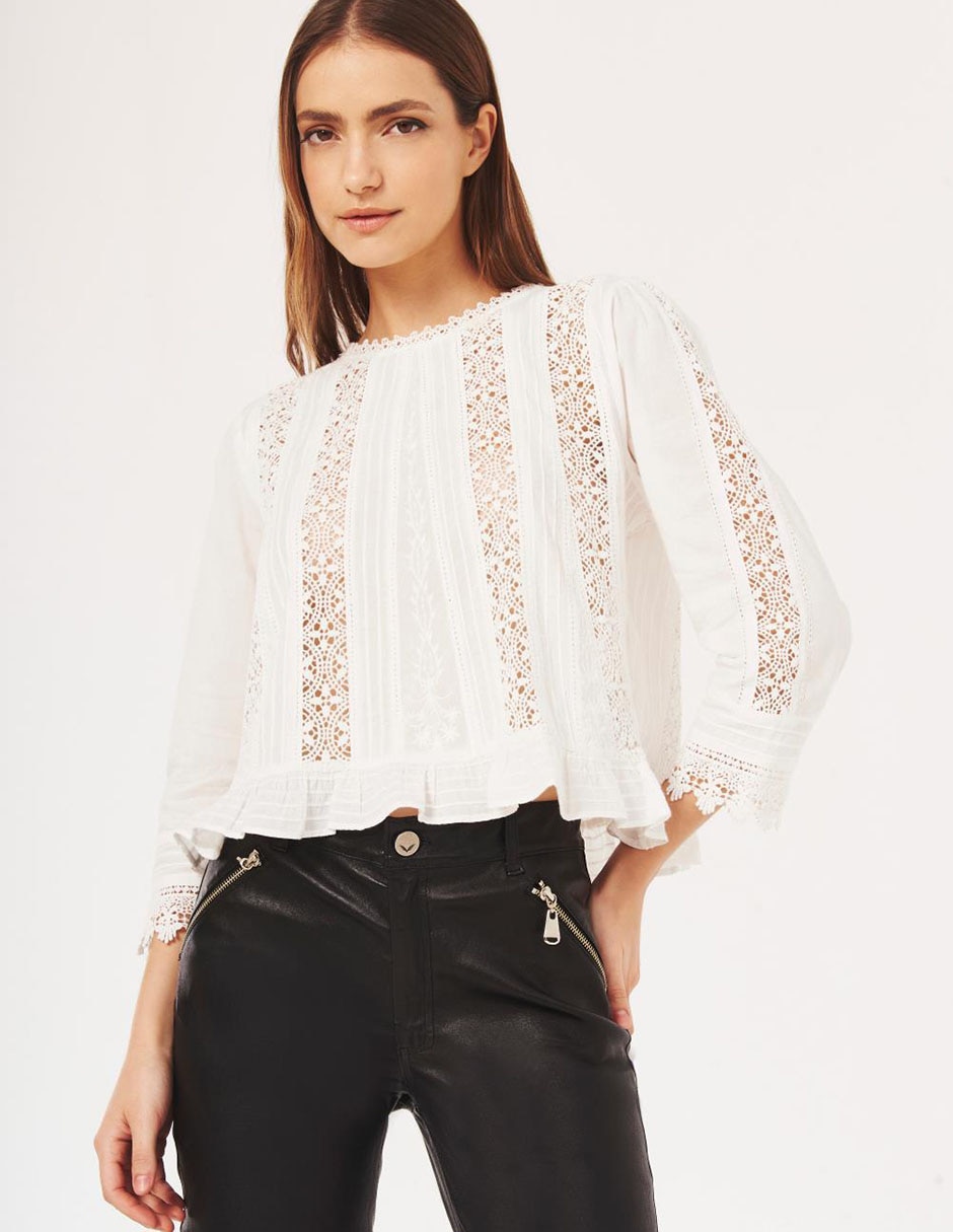Blusa manga 3/4 para mujer 1