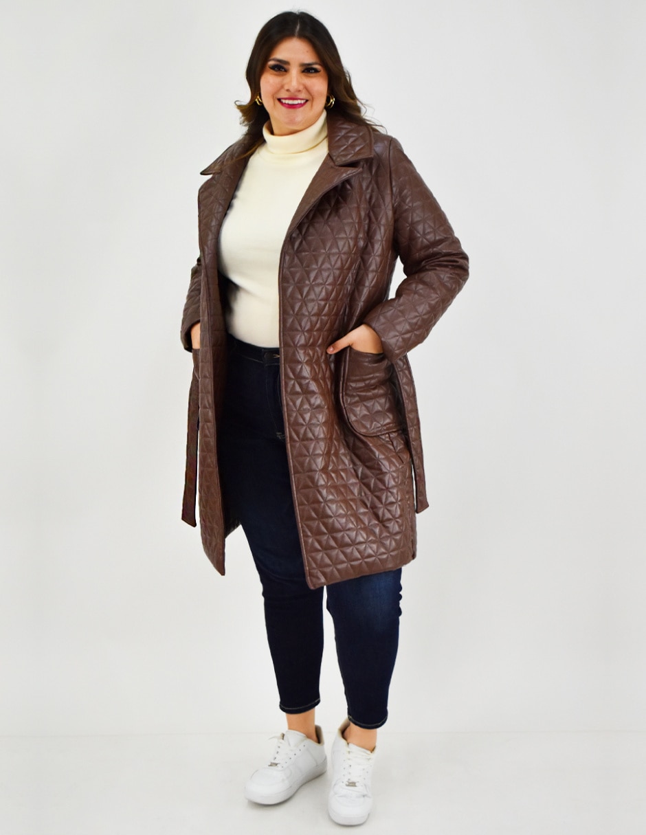 Abrigo cruzado para mujer 6