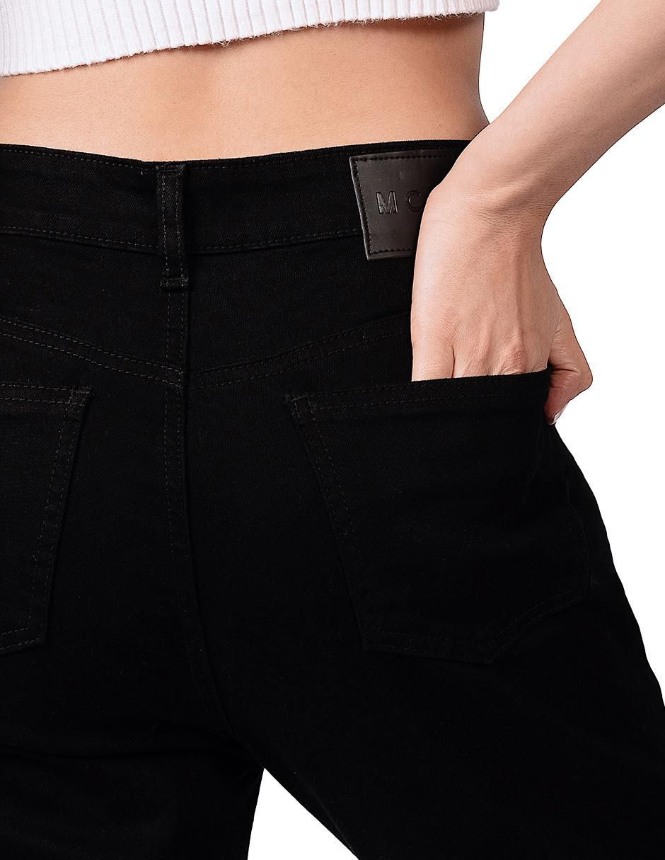 Jeans jogger straight MCHK recto corte cintura alta para mujer