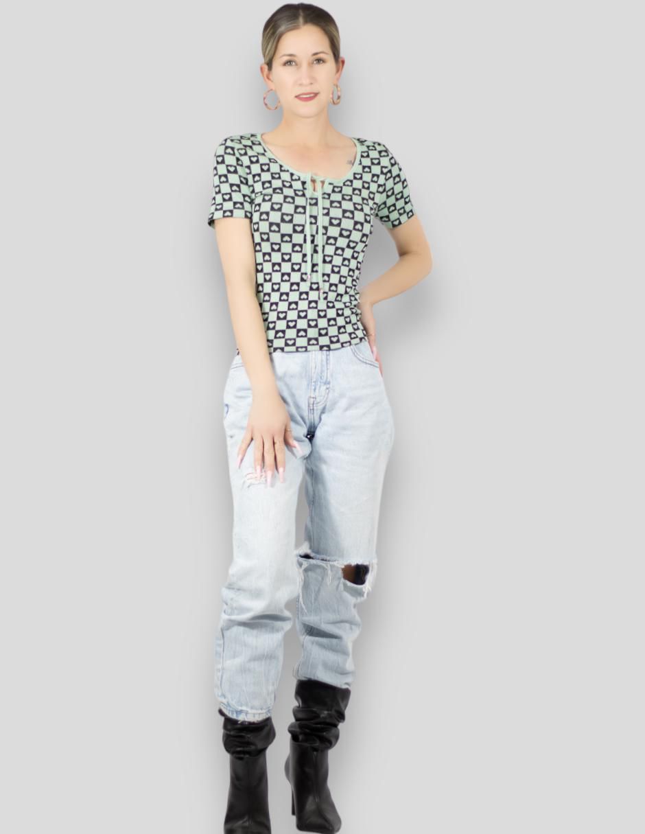 Blusa manga corta para mujer 3