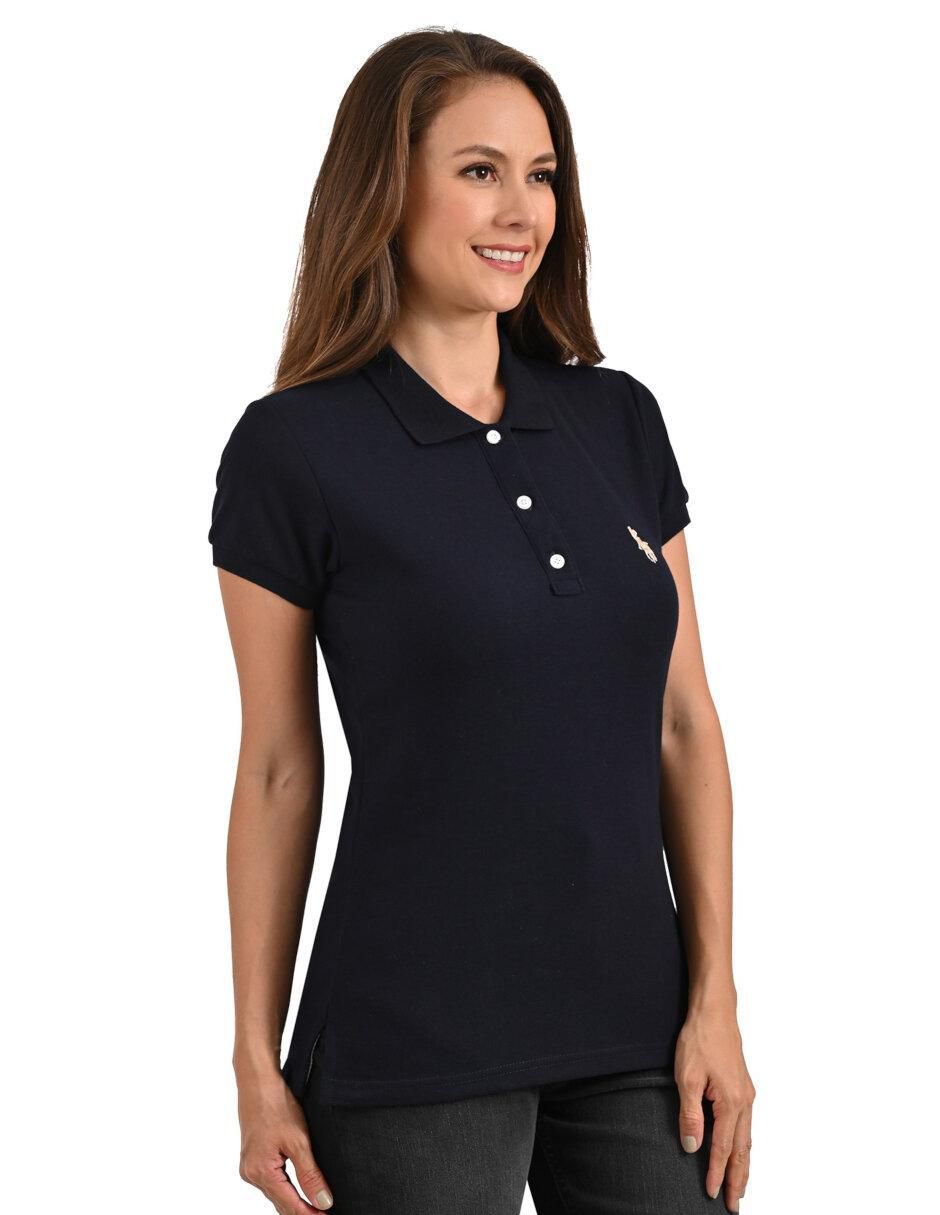 "playera" "manga" corta hpc polo playera piqué polo dama  "cuello" polo "para mujer"