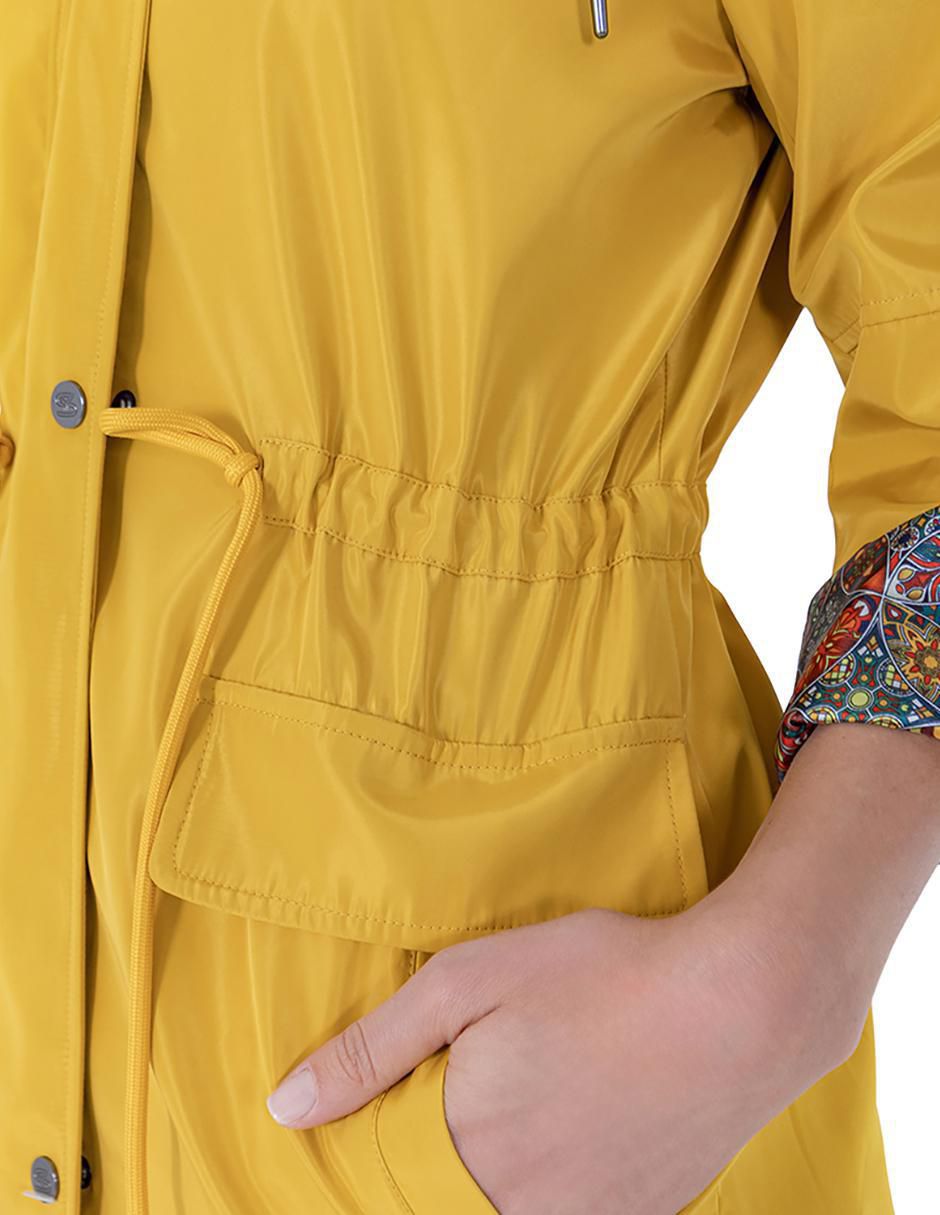 "gabardina" repelente al agua con bolsillos shyla "para mujer"