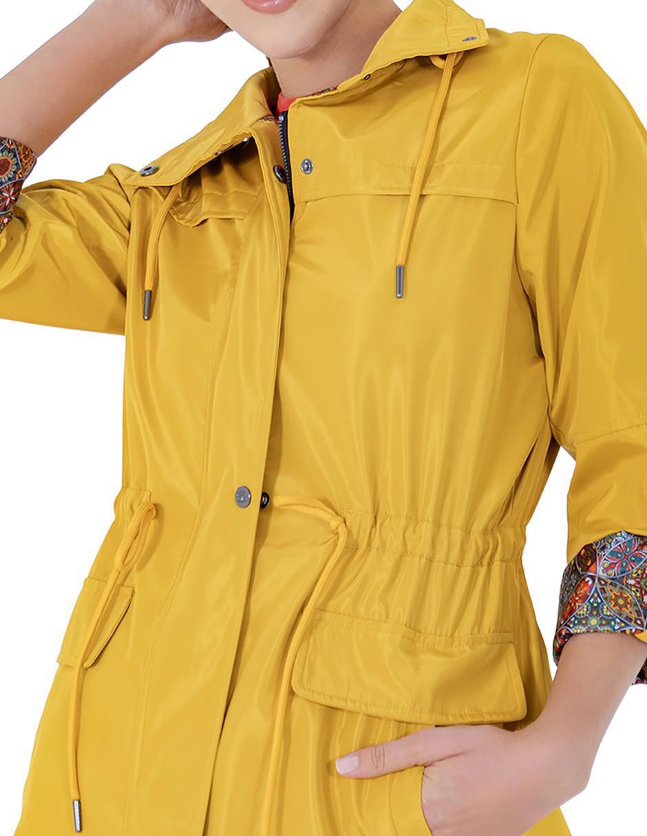 "gabardina" repelente al agua con bolsillos shyla "para mujer"