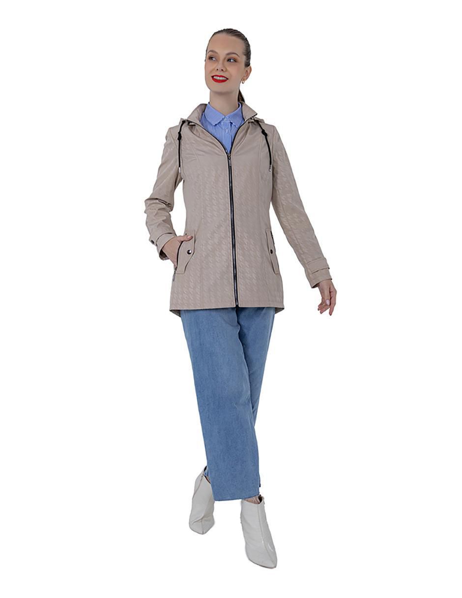 Gabardina impermeable con capucha para mujer 4