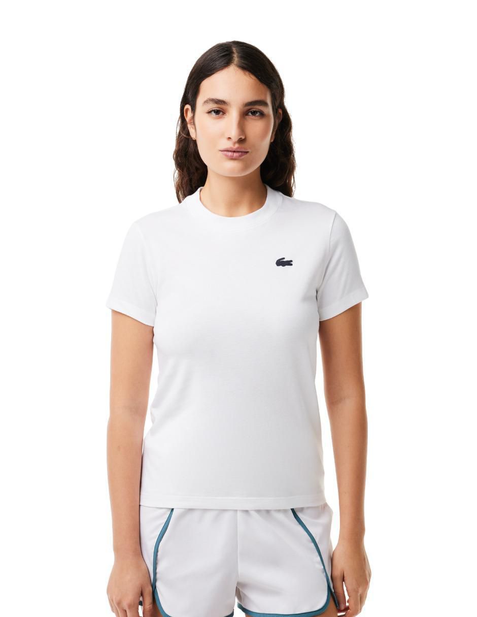 Playera manga corta cuello redondo para mujer