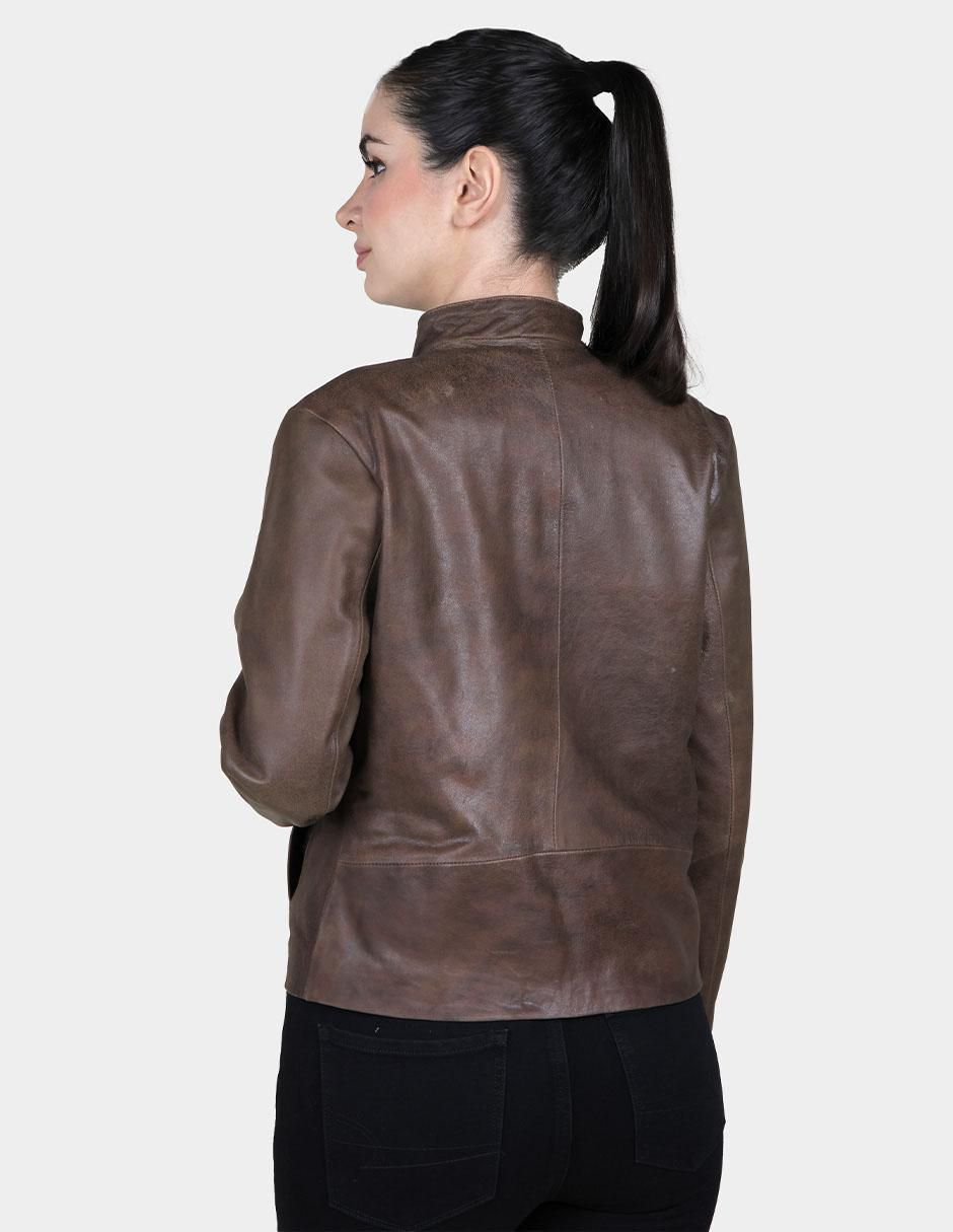 Chamarra de piel para mujer 4