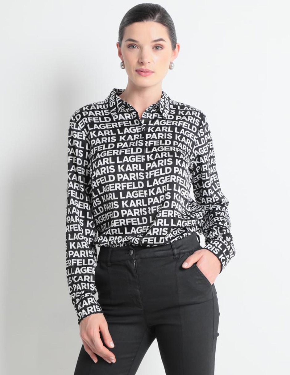 Blusa camisera manga larga para mujer 1