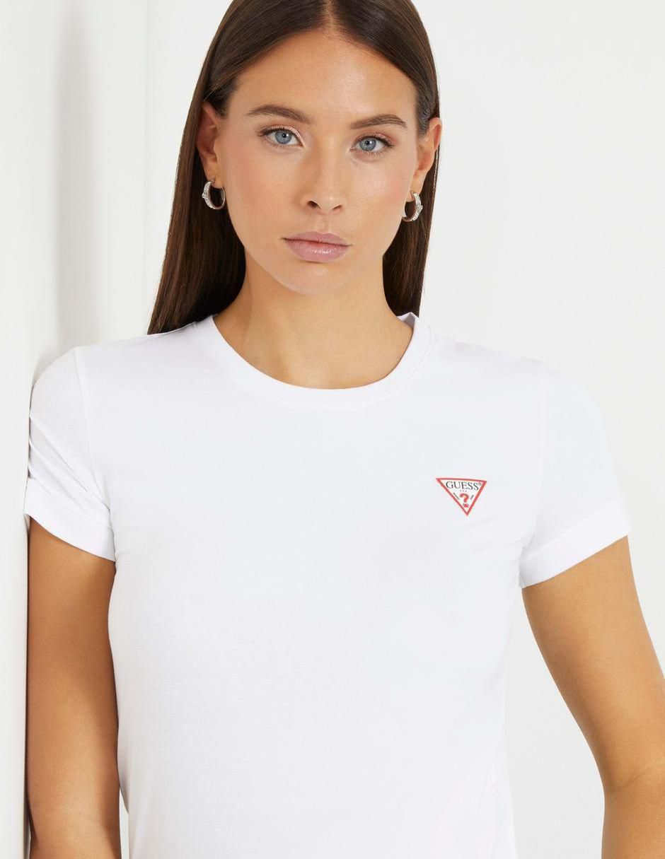 Playera manga corta cuello redondo para mujer