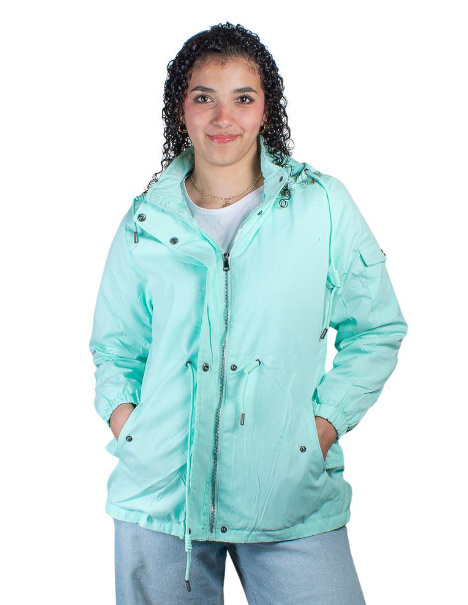 "chamarra" casual coca bella no impermeable "de" poliéster "para mujer"