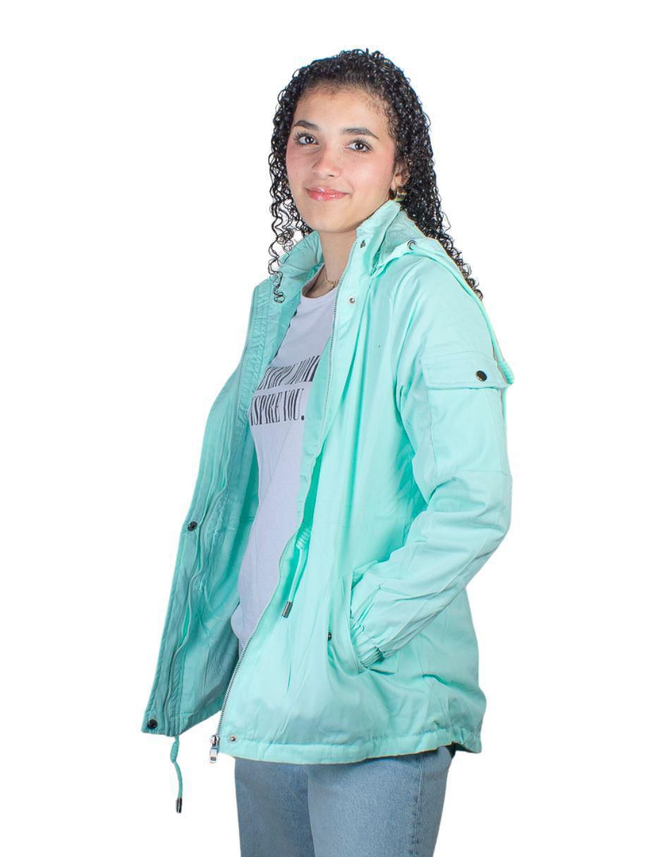 "chamarra" casual coca bella no impermeable "de" poliéster "para mujer"