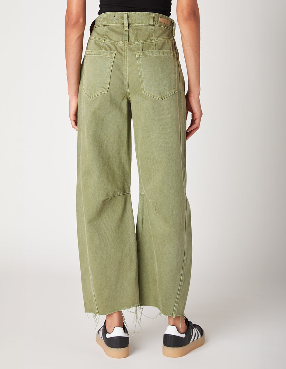 Jeans relaxed wide leg corte cintura para mujer 3