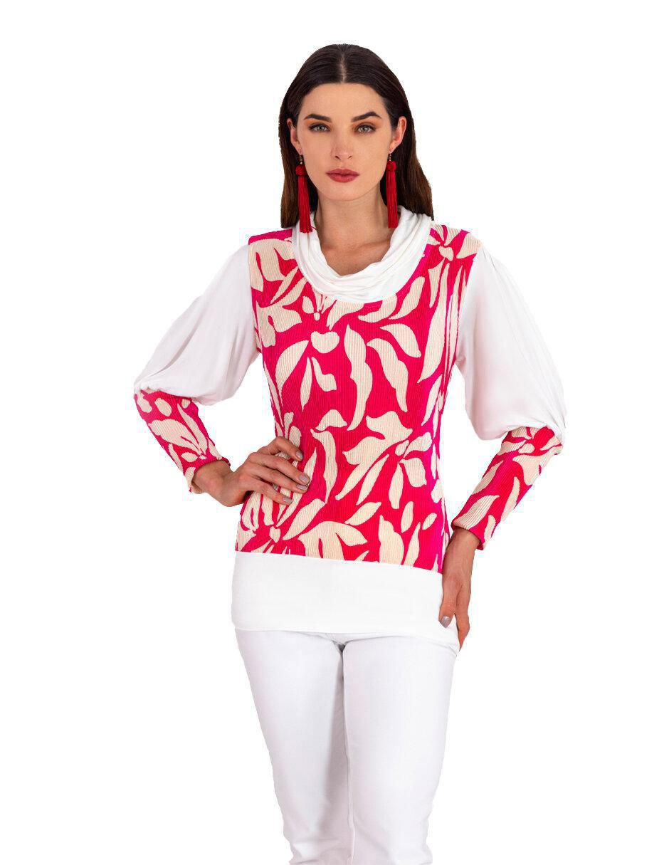 Blusa manga larga para mujer