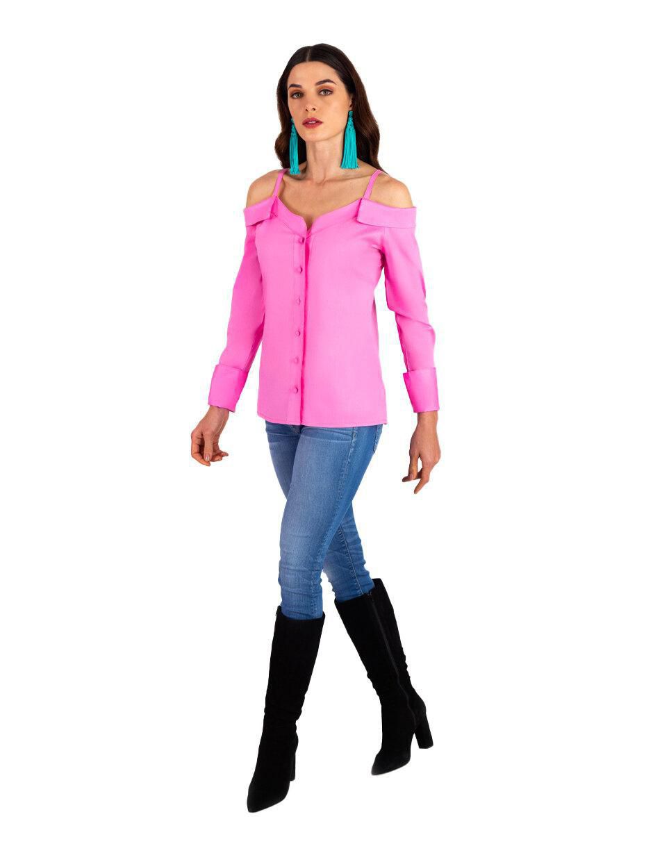 Blusa manga larga para mujer 4